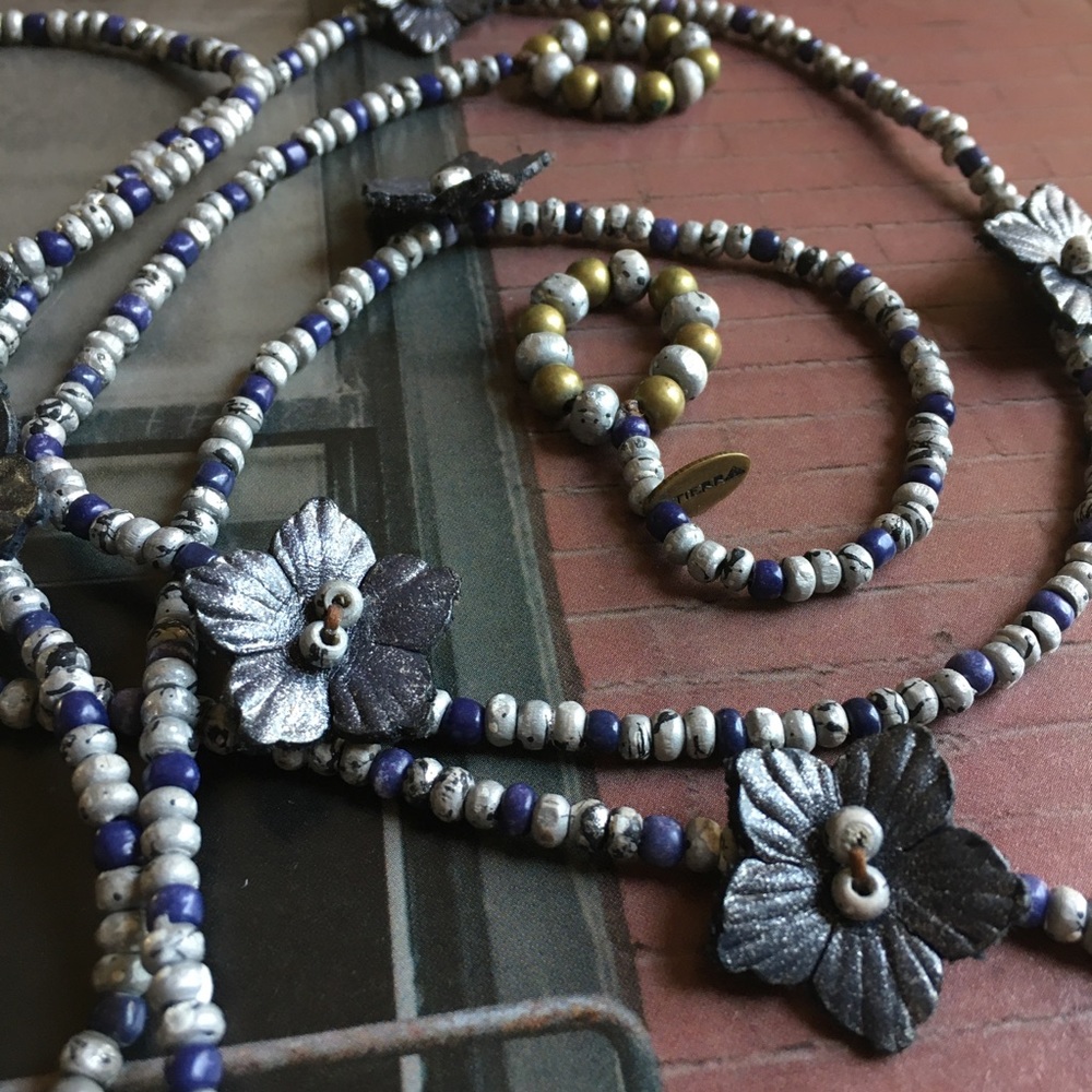 Versatile boho necklace - Handmade Tierra necklace
